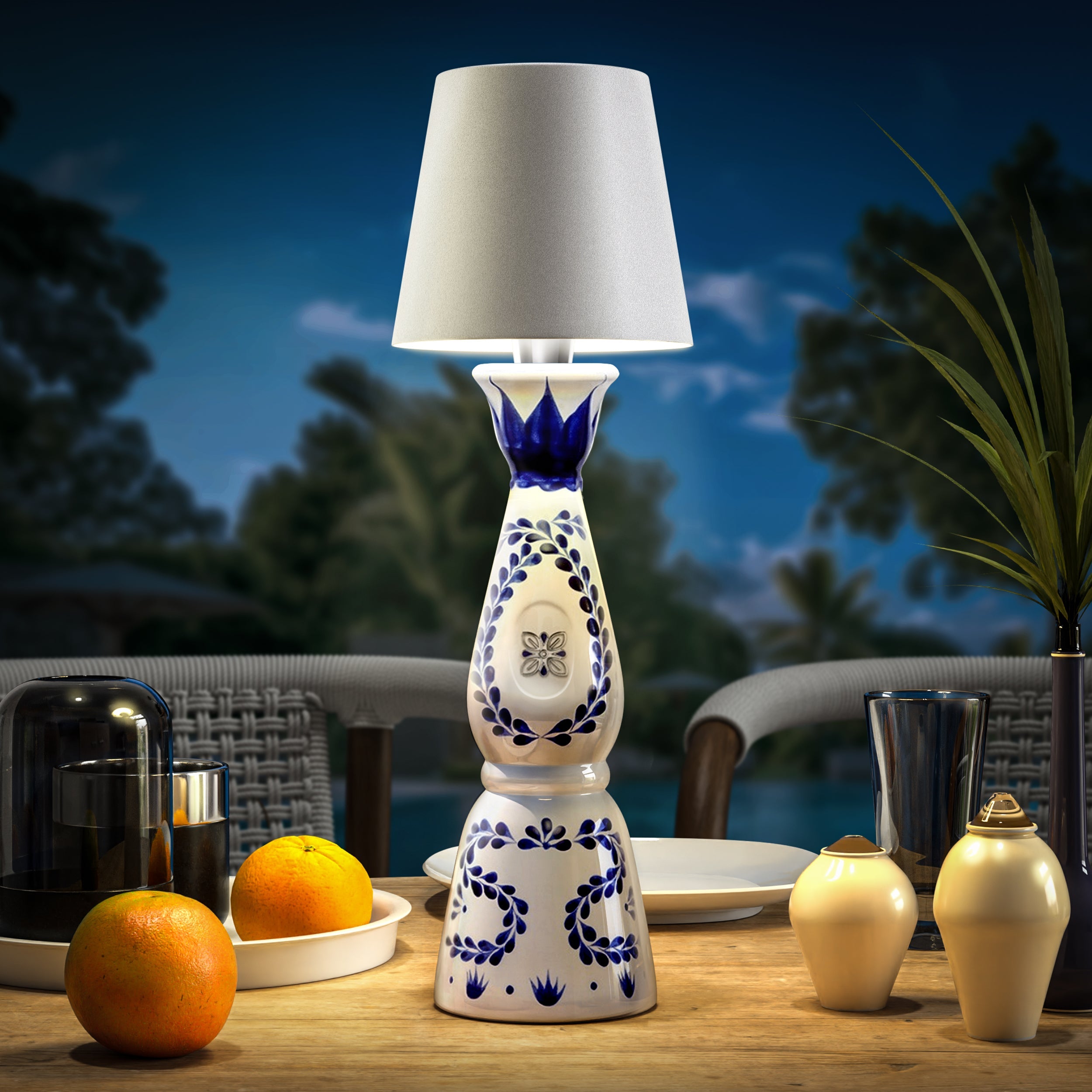Flessenlamp Draadloos Oplaadbaar LED Zwart 3000K USB-C Tafellamp Wijnfles Bar Sfeerverlichting | Restfield